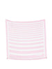 Foulard a righe rayures in bianco e rosa Jacquemus - unisex