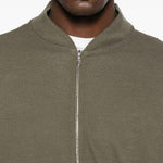 Bomber con zip in verde John smedley - uomo 