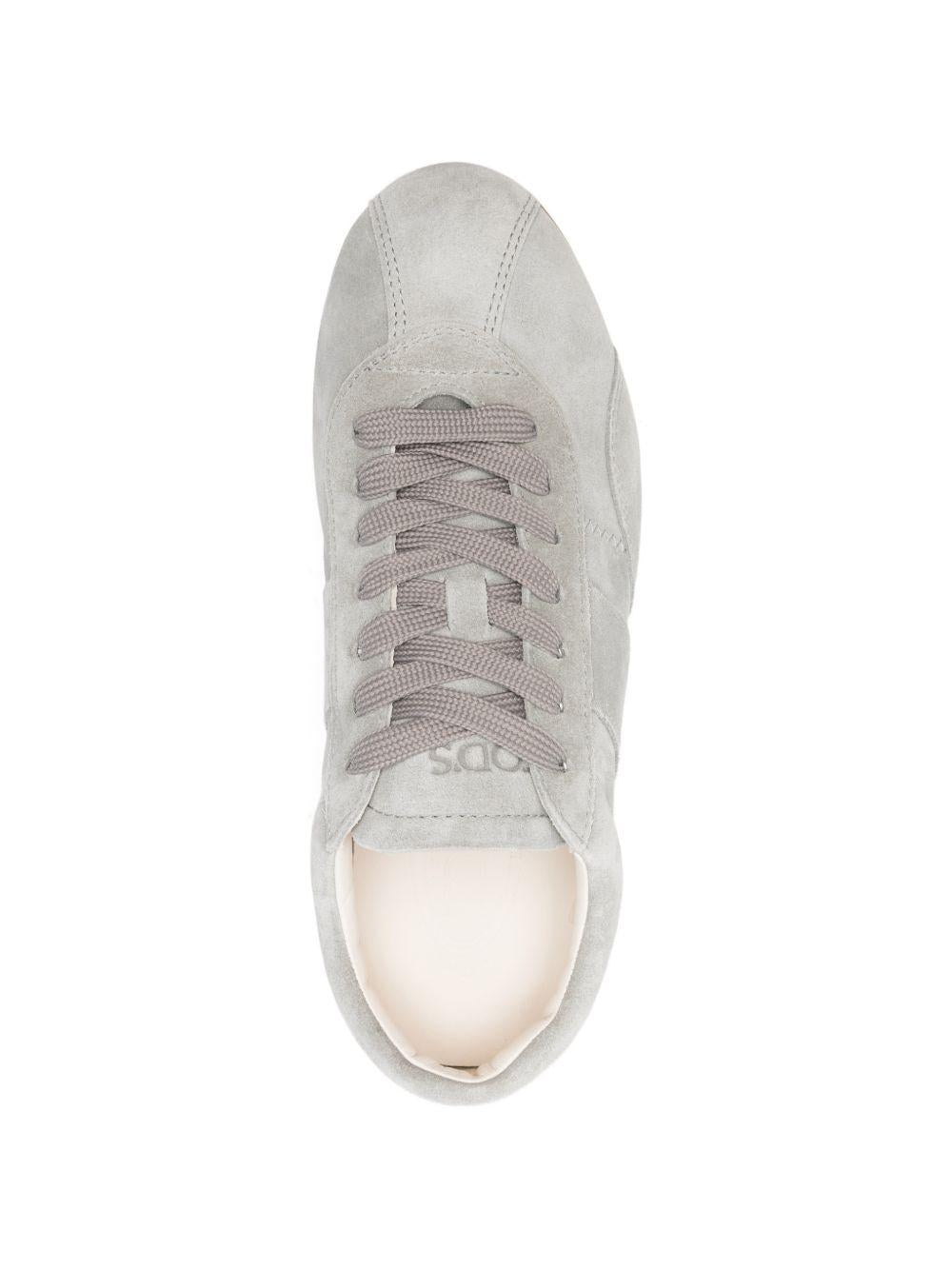 Sneakers basse in pelle in grigio Tod's - donna 