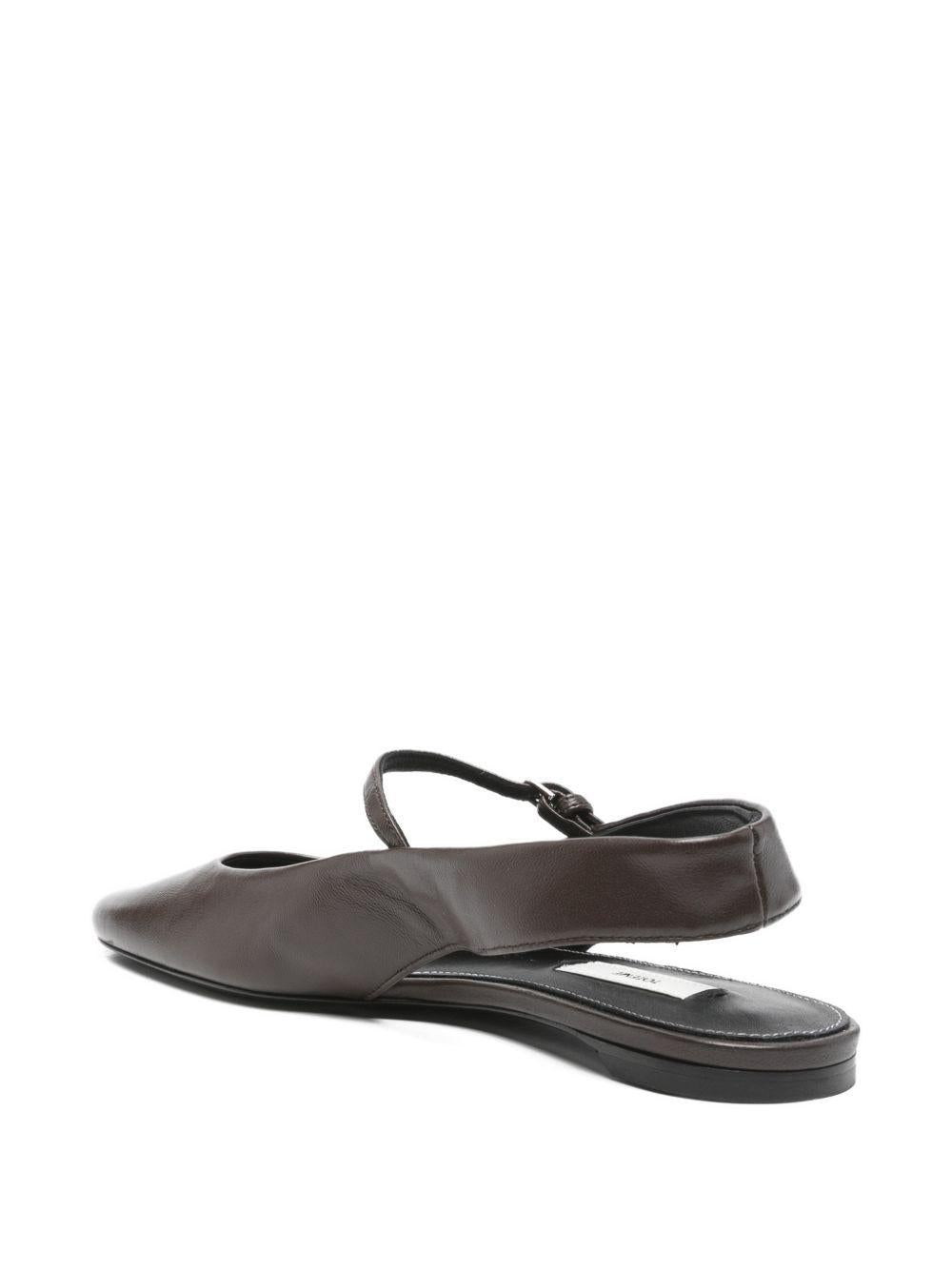 Ballerine con cinturinio in marrone Toteme - donna 
