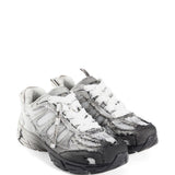 Sneakers Dragger con effetto vissuto in grigio e bianco 44 label group - uomo 