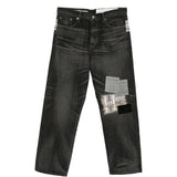 Jeans con patch savage in nero Yohji yamamoto - uomo<BR/> 