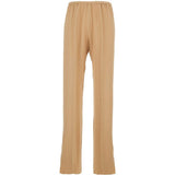 Pantaloni con spacchi laterali in beige Forte forte - donna 