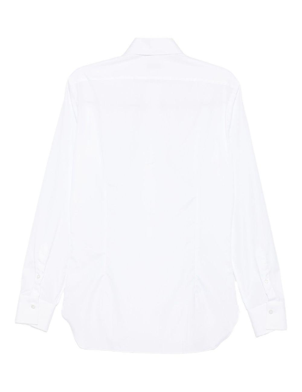 Camicia in cotone a maniche lunghe in bianco Barba - uomo 