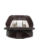 Clutch bios media in marrone Themoirè - donna 