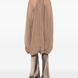 Mantella luxor in seta in beige Rick Owens - donna 