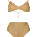 Bikini due pezzi Lumière in oro Oséree - donna 