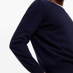 Maglione a girocollo in blu Brunello cucinelli - uomo 