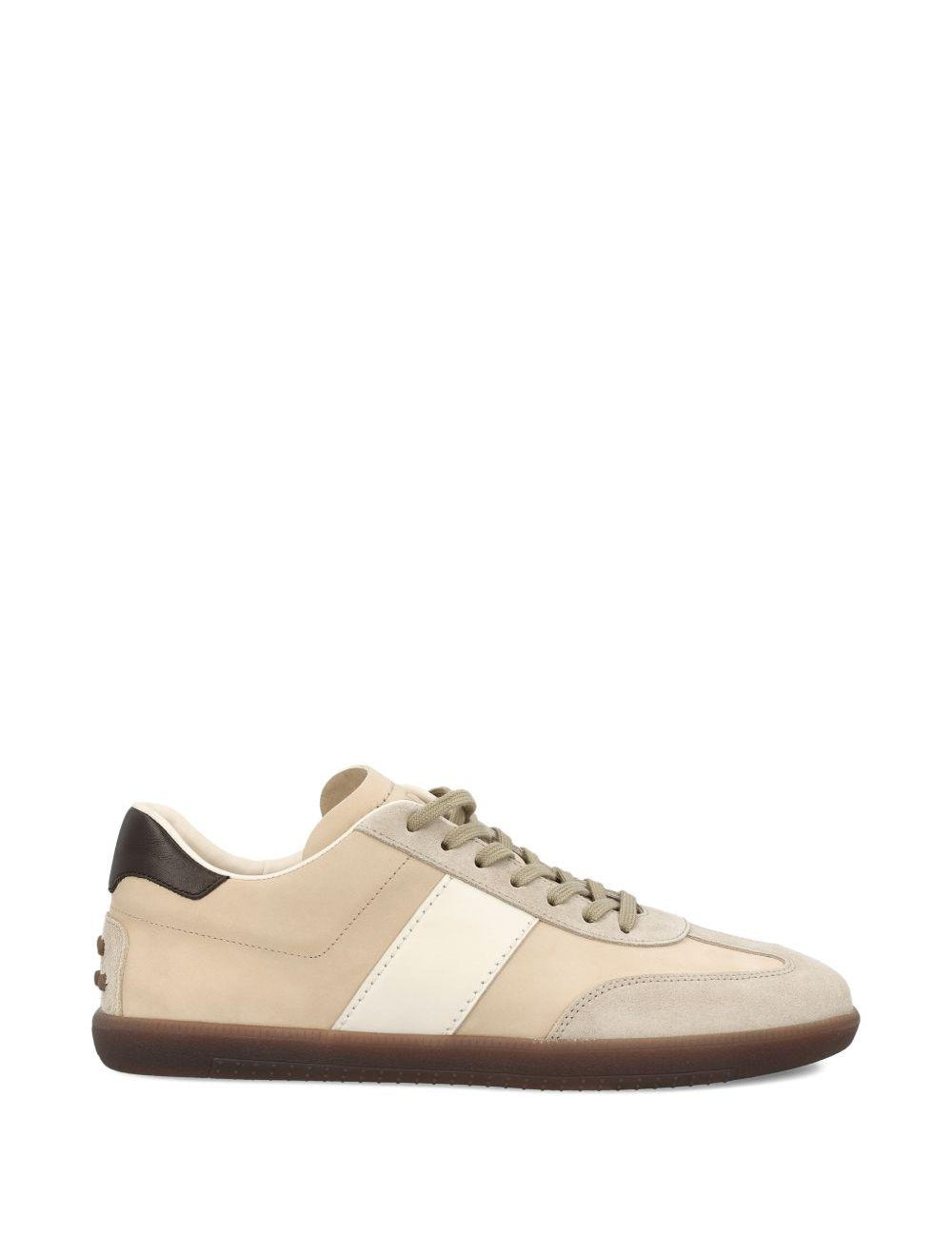 Sneakers basse in pelle in beige Tod's - uomo 