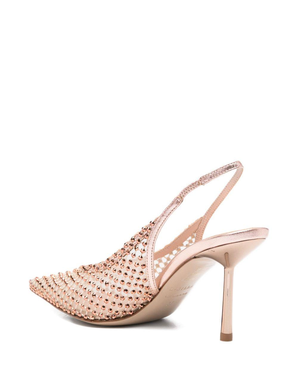 Décolleté con cristalli in rosa Le silla - donna 