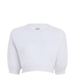 Top in lana lorelai in celeste con Khaite - donna 