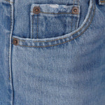 Jeans a cinque tasche con effetto vissuto in blu Levi's - donna 
