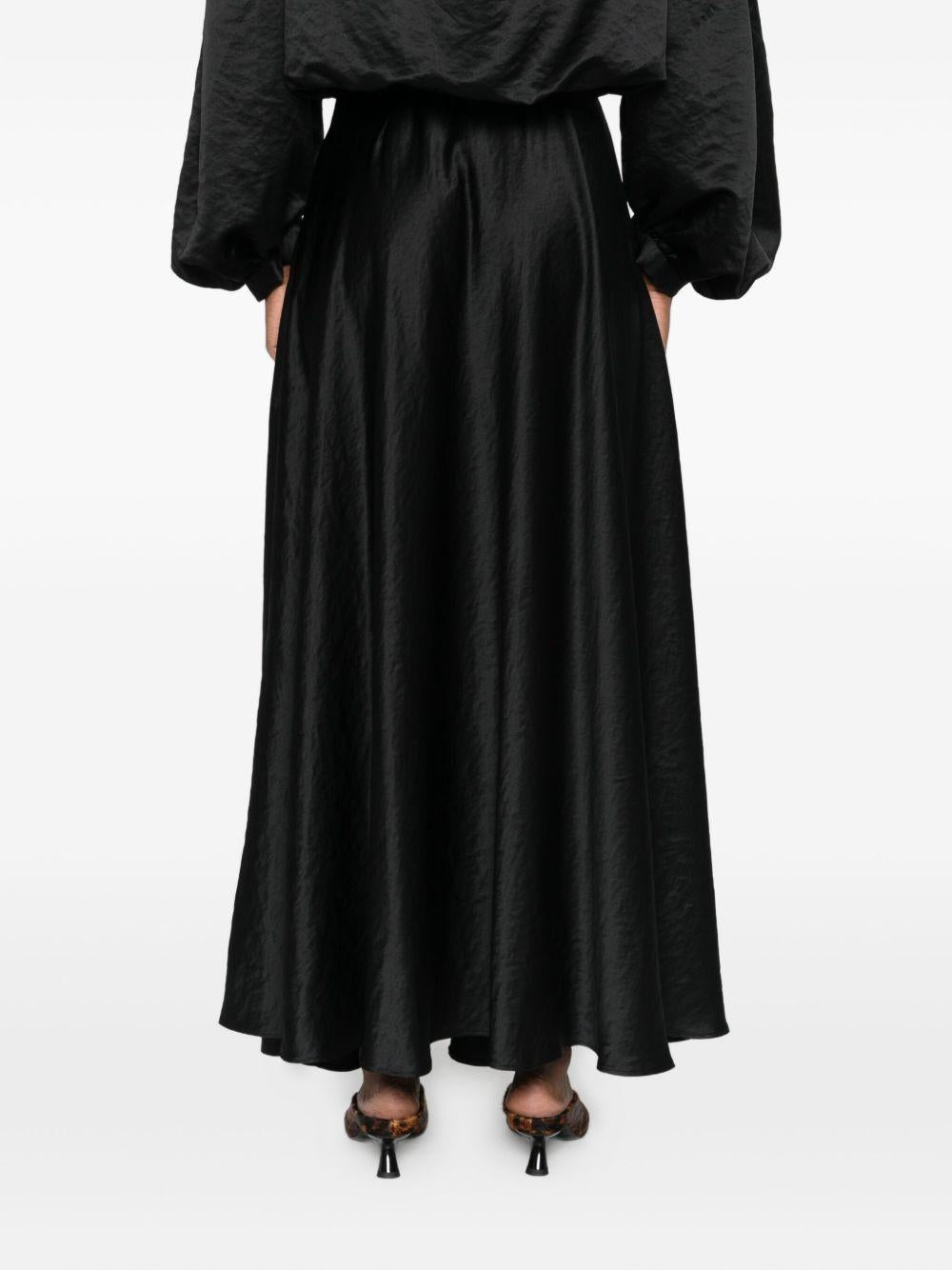 Gonna con trama a rilievo in nero Forte forte - donna 