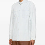 Camicia con taschino a toppa in blu Golden goose - uomo 