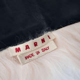 Collare in shearling con laccetti  in rosa Marni - donna<BR/> 