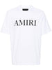 Short-sleeved T-shirt with logo in white