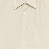 Camicia con tasca a maniche corte in avorio Costumein - uomo 