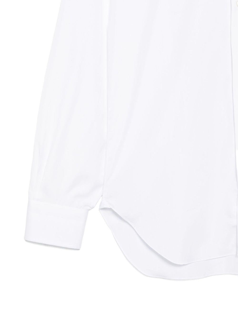 Camicia con colletto peter pan in bianco Barba - uomo 
