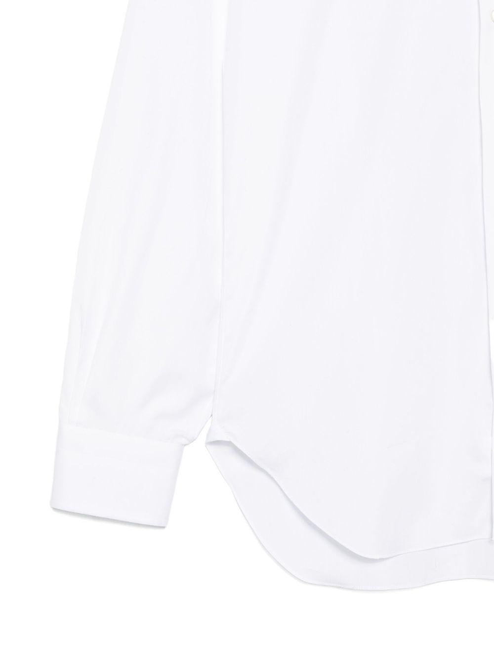 Camicia con colletto peter pan in bianco Barba - uomo 