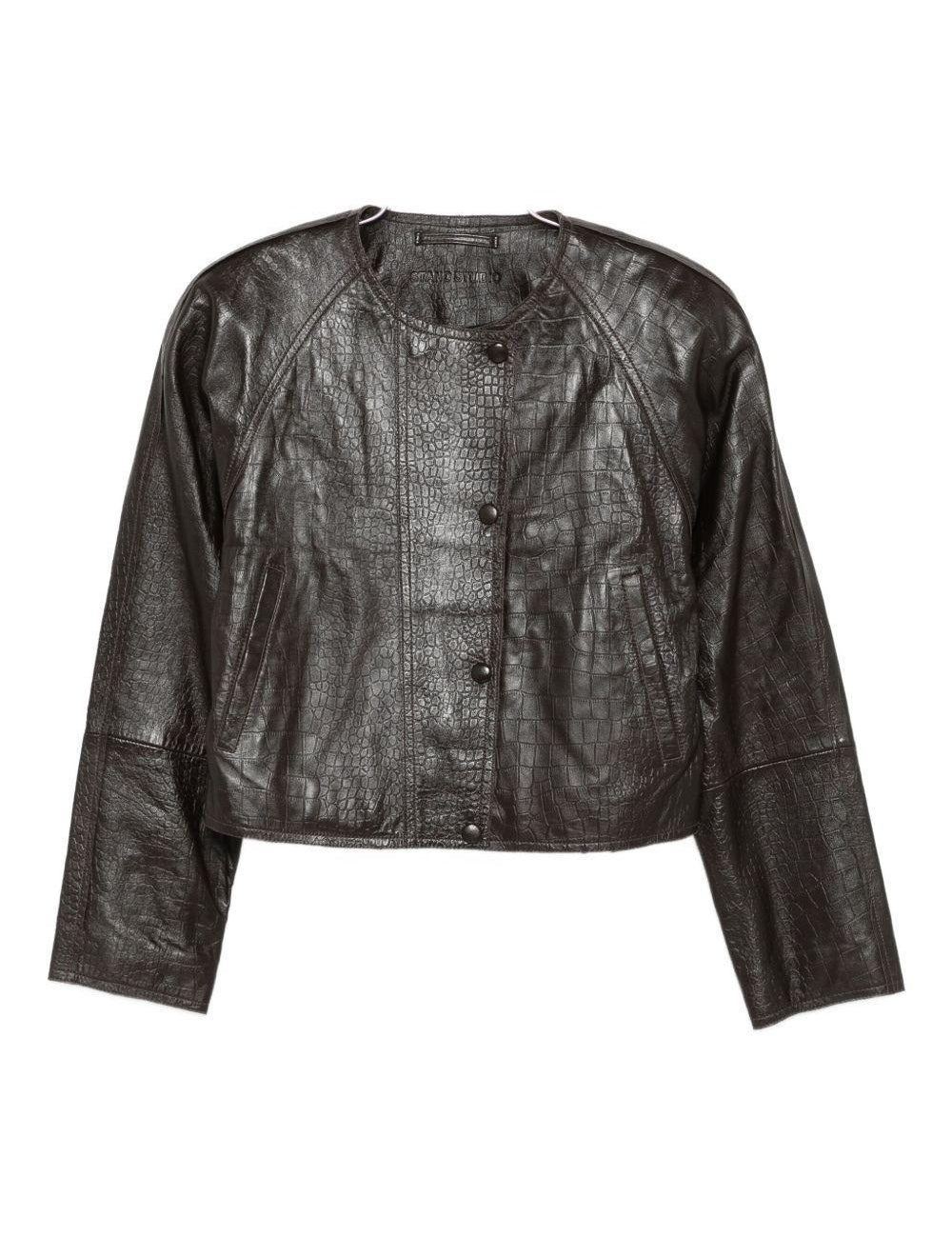 Giacca con stampa coccodrillo in marrone Stand Studio - donna 