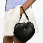 Borsa a cuore Belle in nero 