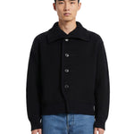 Cardigan in lana con bottoni nero 