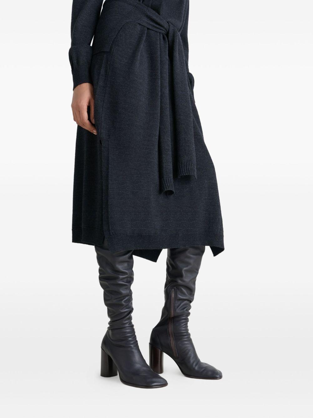 Stivali con tacco largo in nero Lemaire - donna 