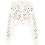 Cardigan corto con decorazione in avorio Giuseppe Di Morabito - donna 
