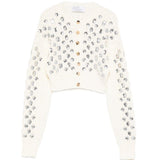 Cardigan corto con decorazione in avorio Giuseppe Di Morabito - donna 