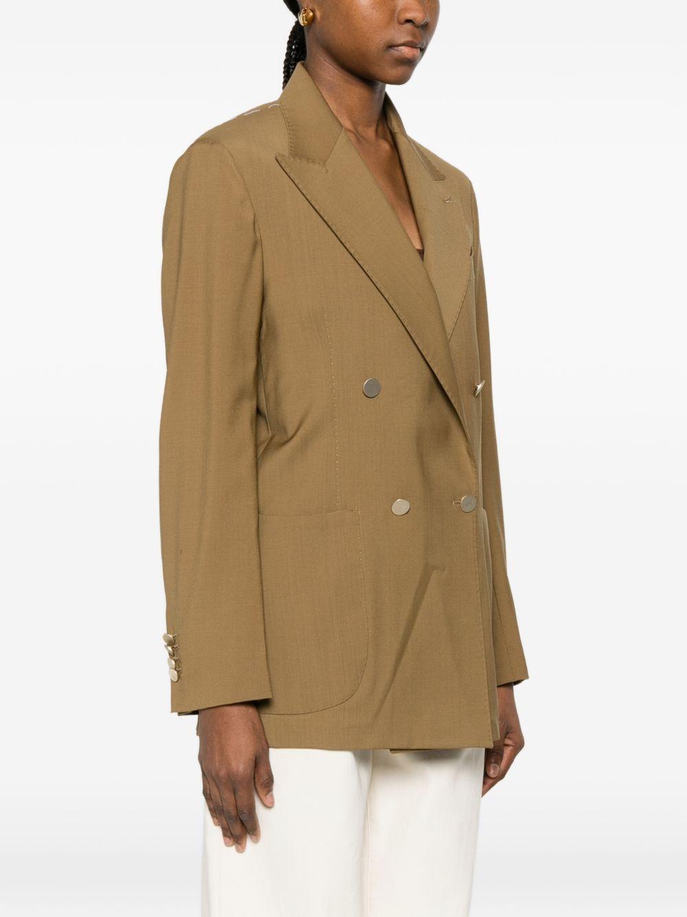 Blazer doppio petto con taschino in marrone Briglia 1949 - donna 