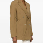 Blazer doppio petto con taschino in marrone Briglia 1949 - donna 