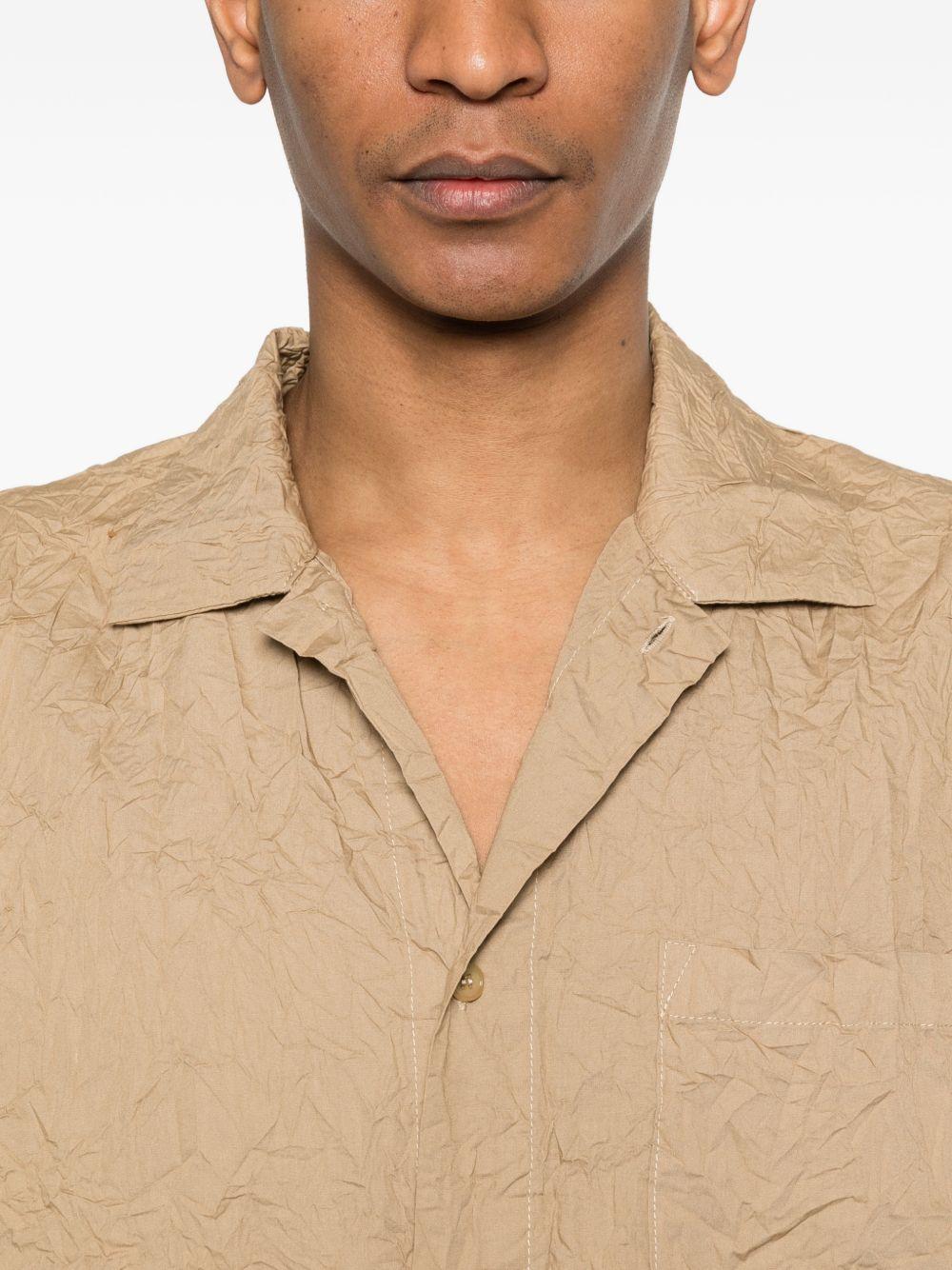 T-shirt con taschino in beige Gongdid design - uomo 