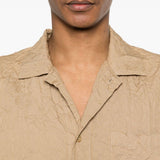 T-shirt con taschino in beige Gongdid design - uomo 