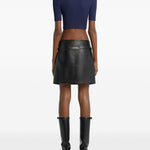 Top con logo in blu Courrèges - donna 