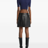 Top con logo in blu Courrèges - donna 