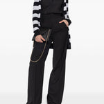 Cardigan a righe fiemme in bianco e nero Maxmara - donna 
