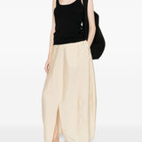 Gonna midi con spacco parachute in beige Toteme - donna 