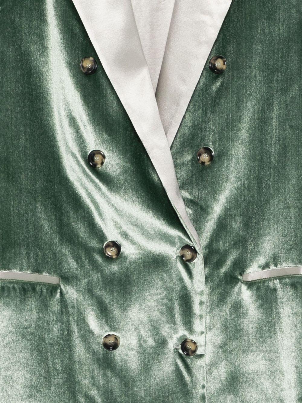 Blazer doppiopetto in verde Alberta Ferretti - donna 