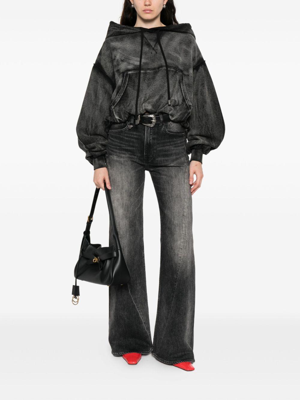 Jeans con design a inserti in nero R13 - donna 
