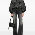 Jeans con design a inserti in nero R13 - donna 