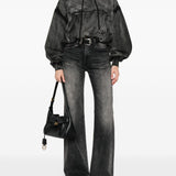 Jeans con design a inserti in nero R13 - donna 