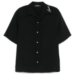 Camicia a maniche corte in nero 