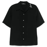 Camicia a maniche corte in nero 