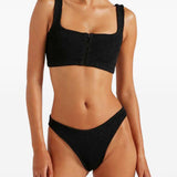 Bikini due pezzi dallas in nero Hunza g  - donna 
