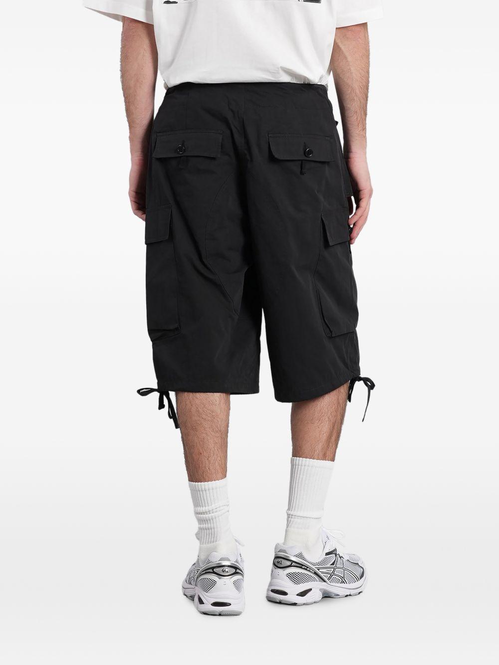 Pantaloncini cargo con coulisse in nero Oamc peacemaker - uomo 