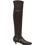 Stivali alti al ginocchio in nappa in nero Toteme - donna 