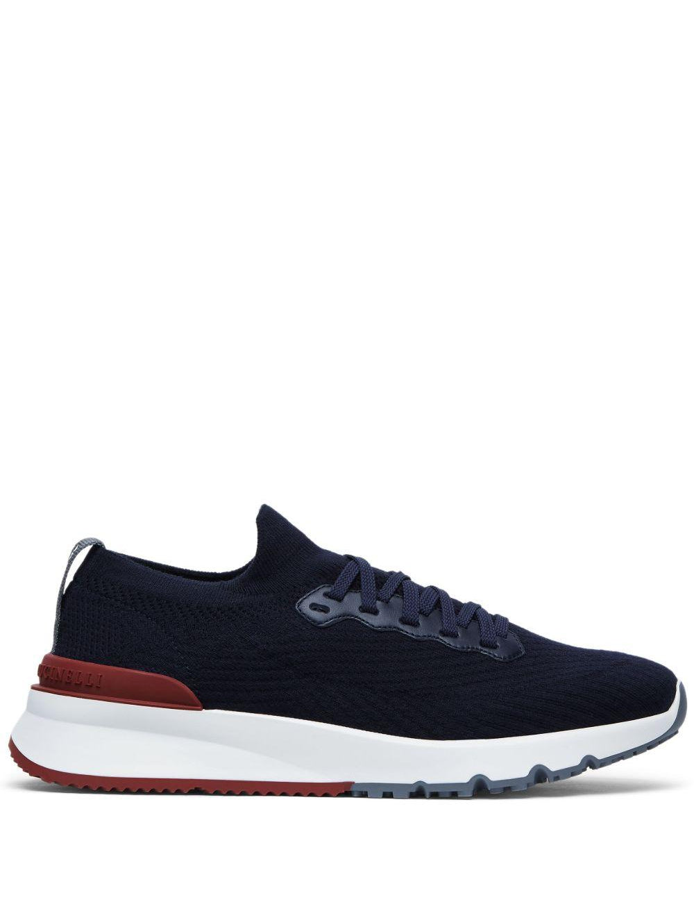 Sneakers basse in blu Brunello cucinelli - uomo 