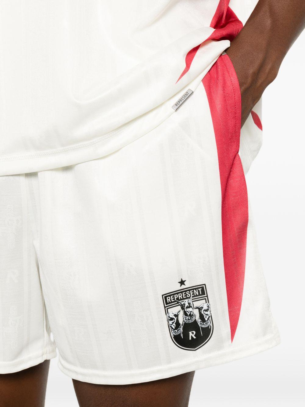 Short a pannelli con logo spike in beige Represent - uomo 