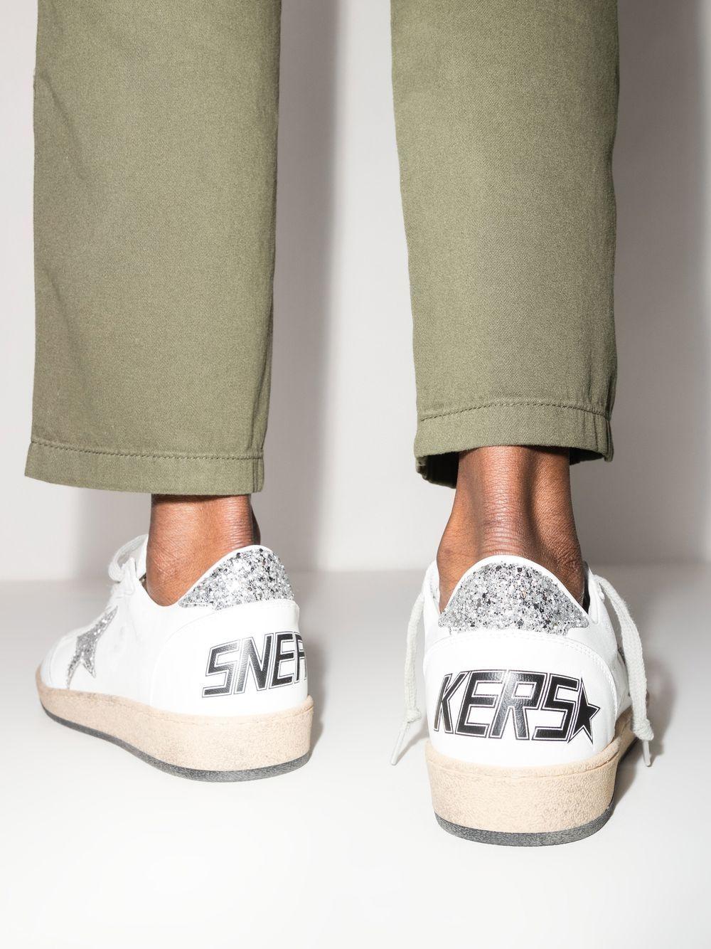 Sneakers ball star in bianco e argento Golden goose - donna 