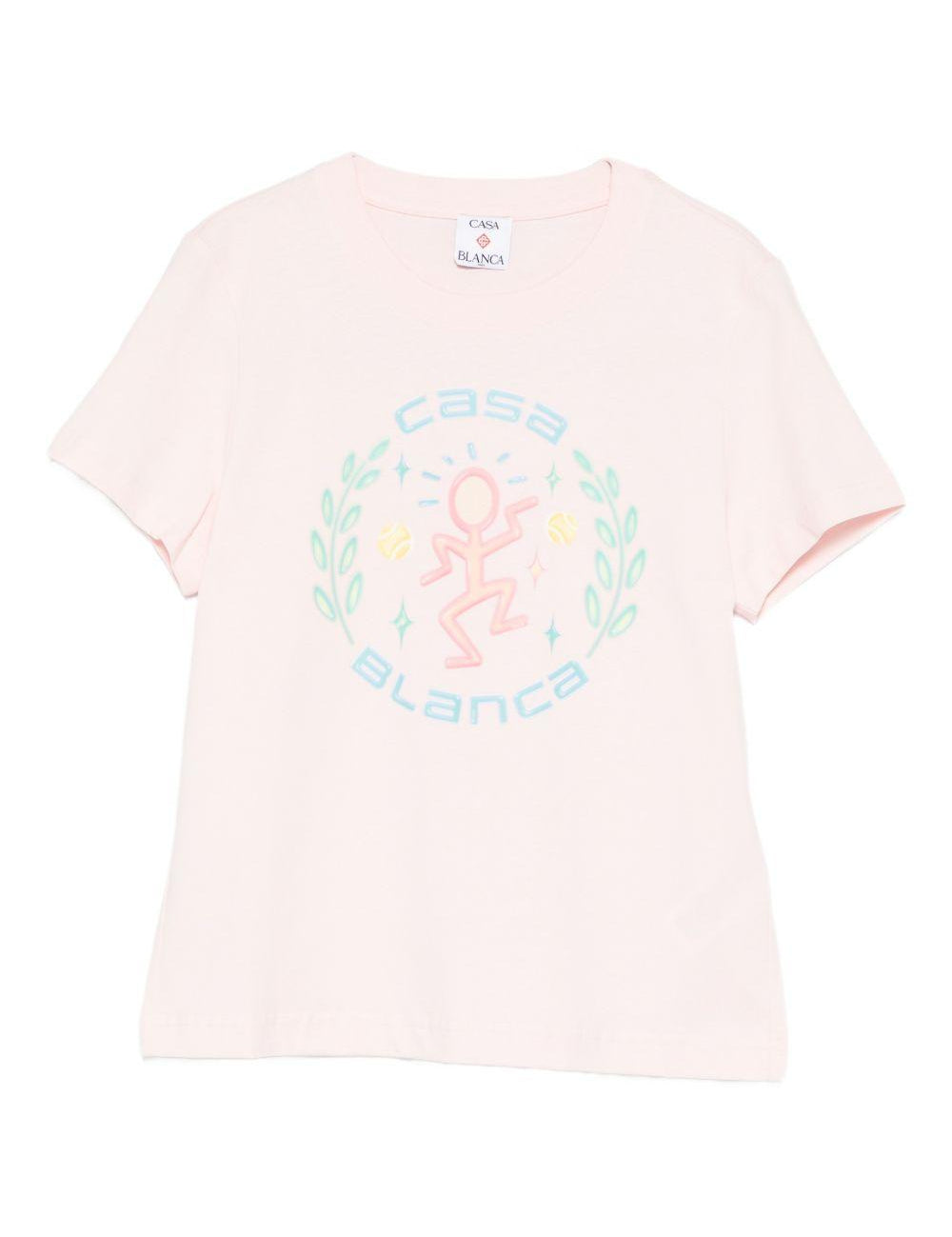 T-shirt a maniche corte in rosa Casablanca - donna 